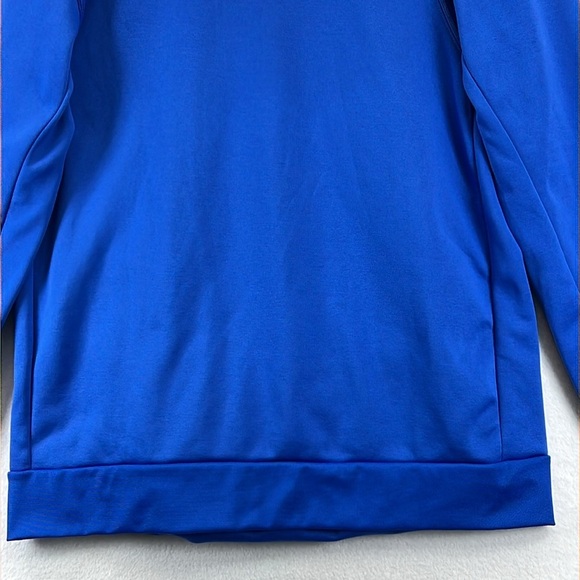 Nike Dri-Fit Men’s Hoodie Sz L Blue Pullover Kangaroo Pocket 100% Polyester EUC - Picture 8 of 11